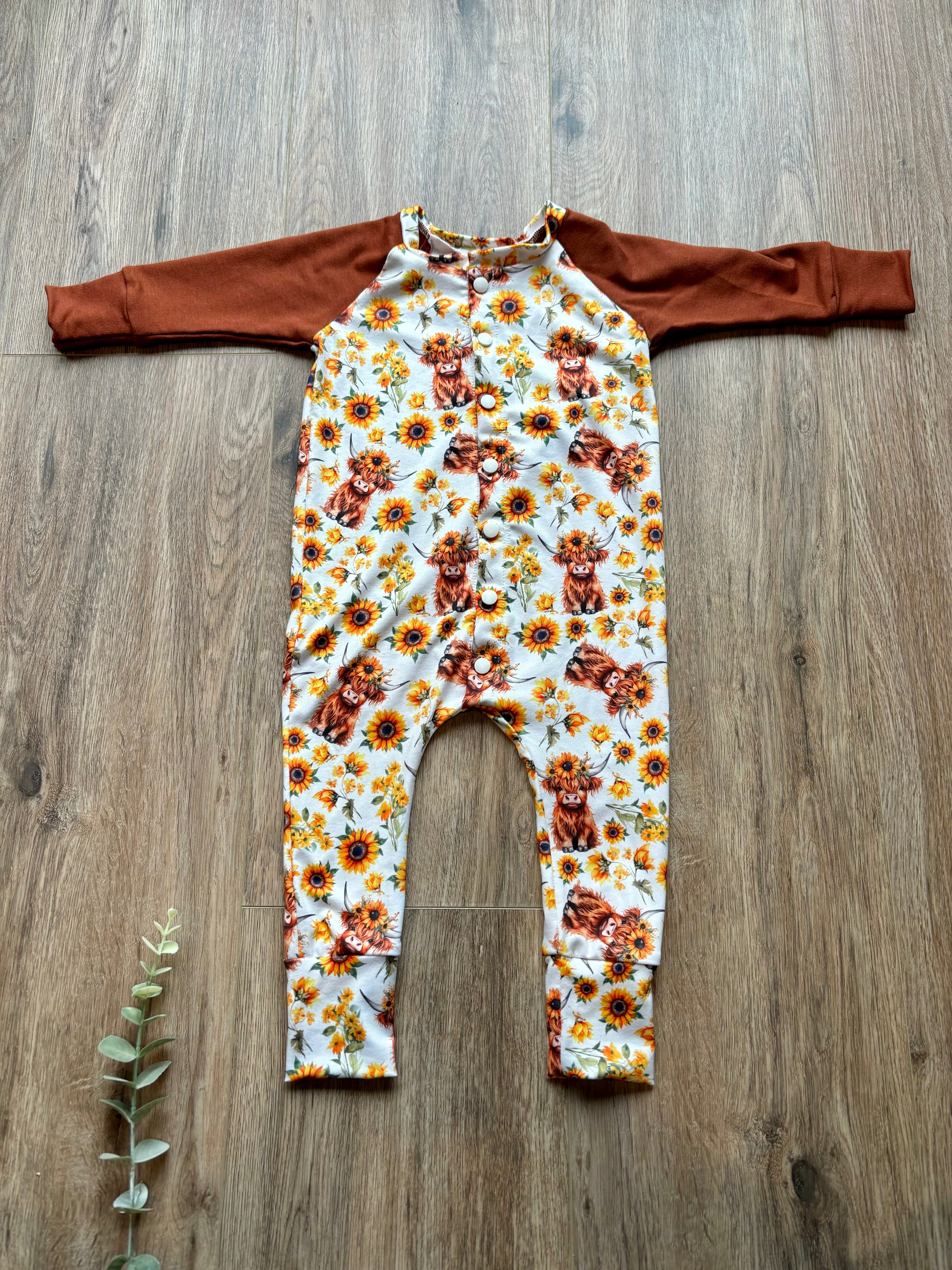 Pyjama évolutif highland tournesol jaune