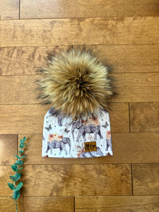 Tuque à pompon éléphant