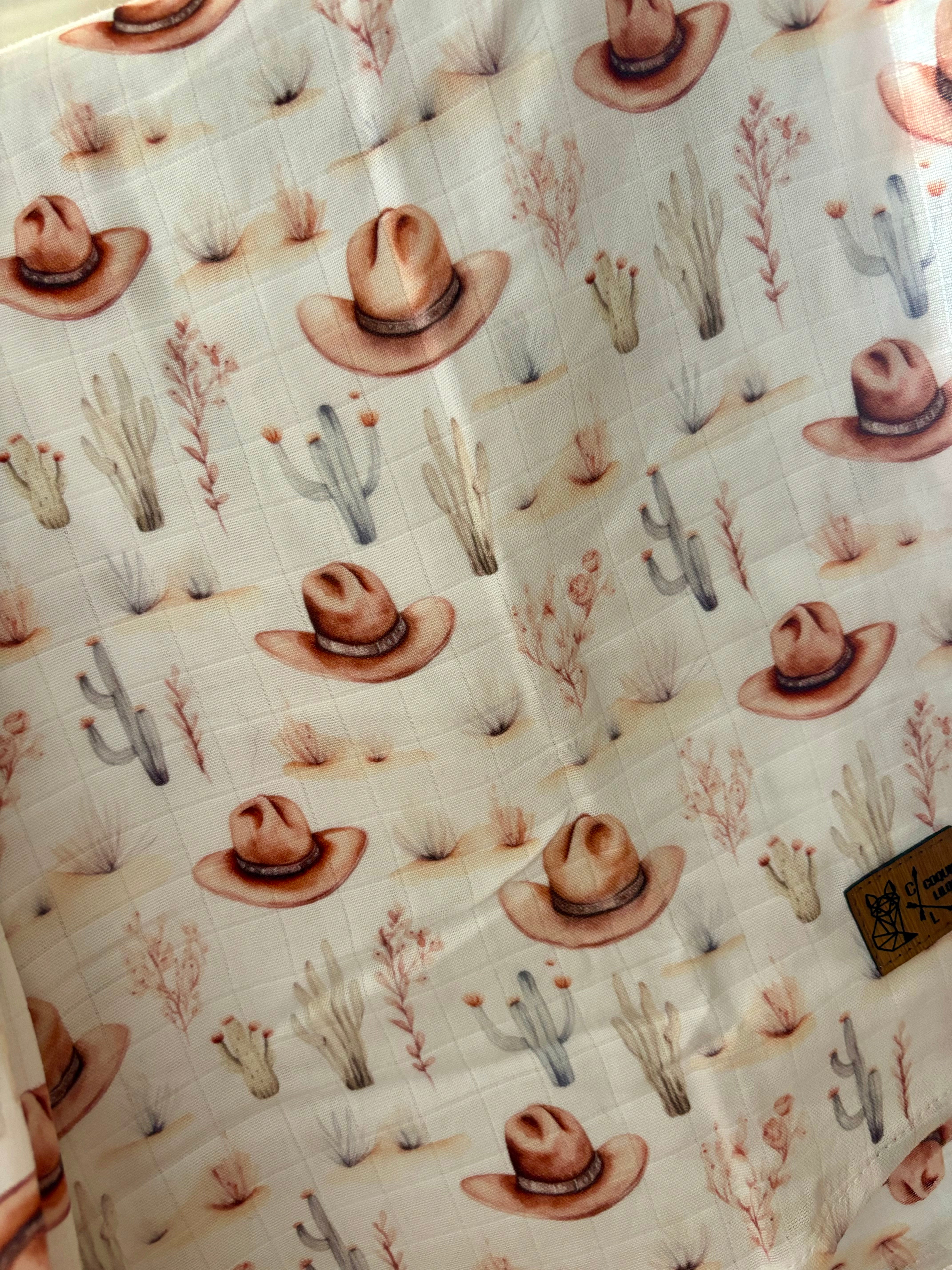 Doudou mousseline cowboy